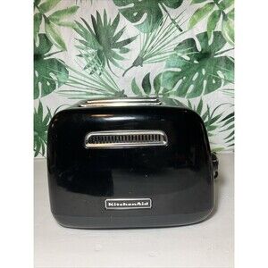 KitchenAid KMT2115OB 2-Slice Countertop Toaster, Onyx Black EUC Tested Works